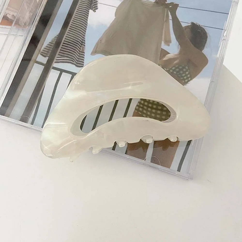 

French Retro Leopard Hair Claw Hairpin Simple Hair Crab Ponytail Korean INS Temperament Hair Accessories