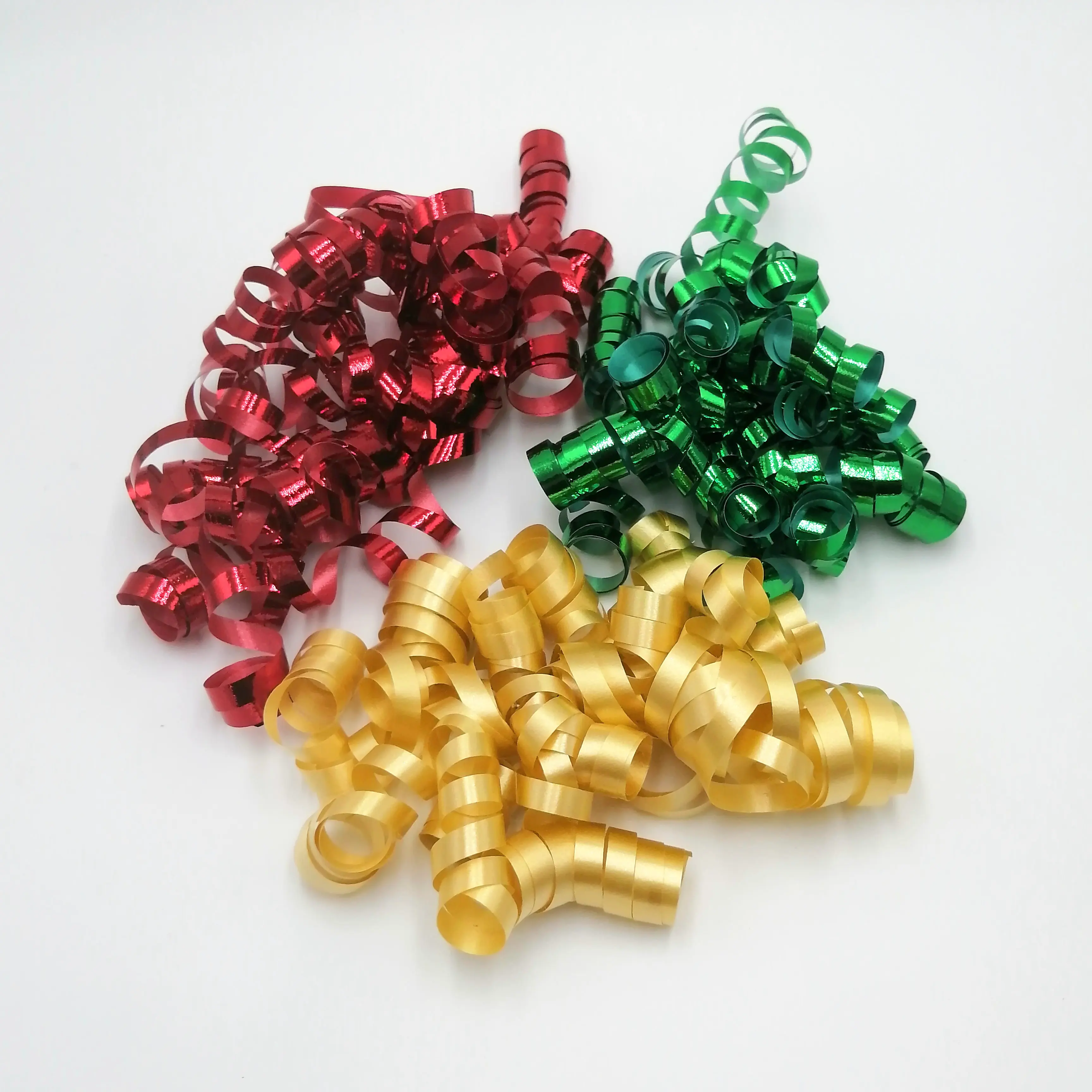 20 шт. волнистые банты для подарочной упаковки полоски 5 мм * 10|Рождественские