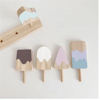 simulation wooden ice cream set toy childrens play house food log ice cream children intellectual educational toy for kids