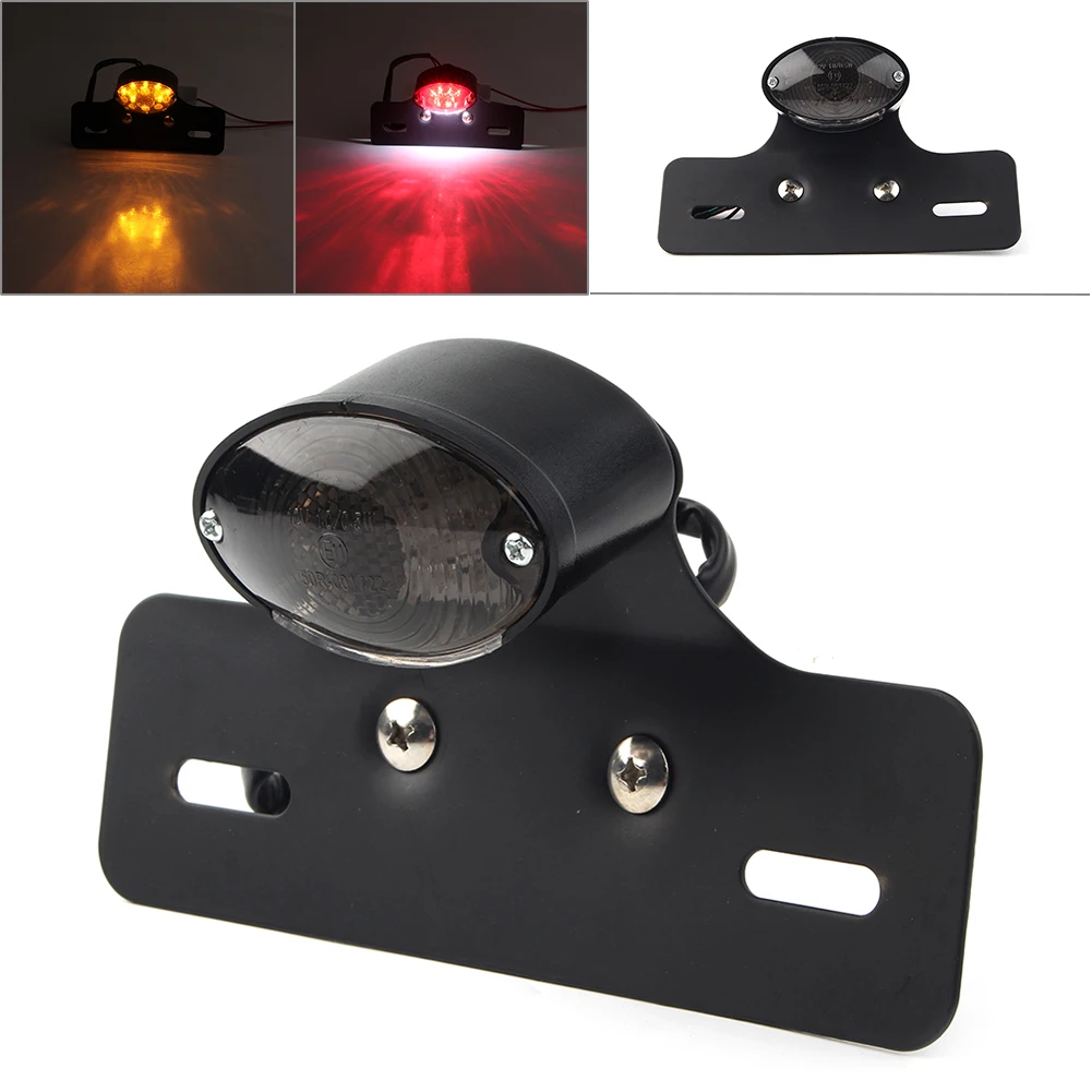 

Motorcycle Brake Plate Turn Signal Integrated LED Rear Tail Light Fit most Motorcycles Bikes ATV Universal