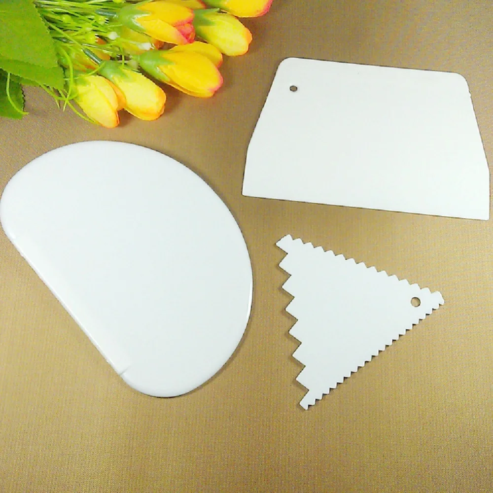 Пластиковый инструмент для выпечки шпатель крема нож теста скребок масла торта