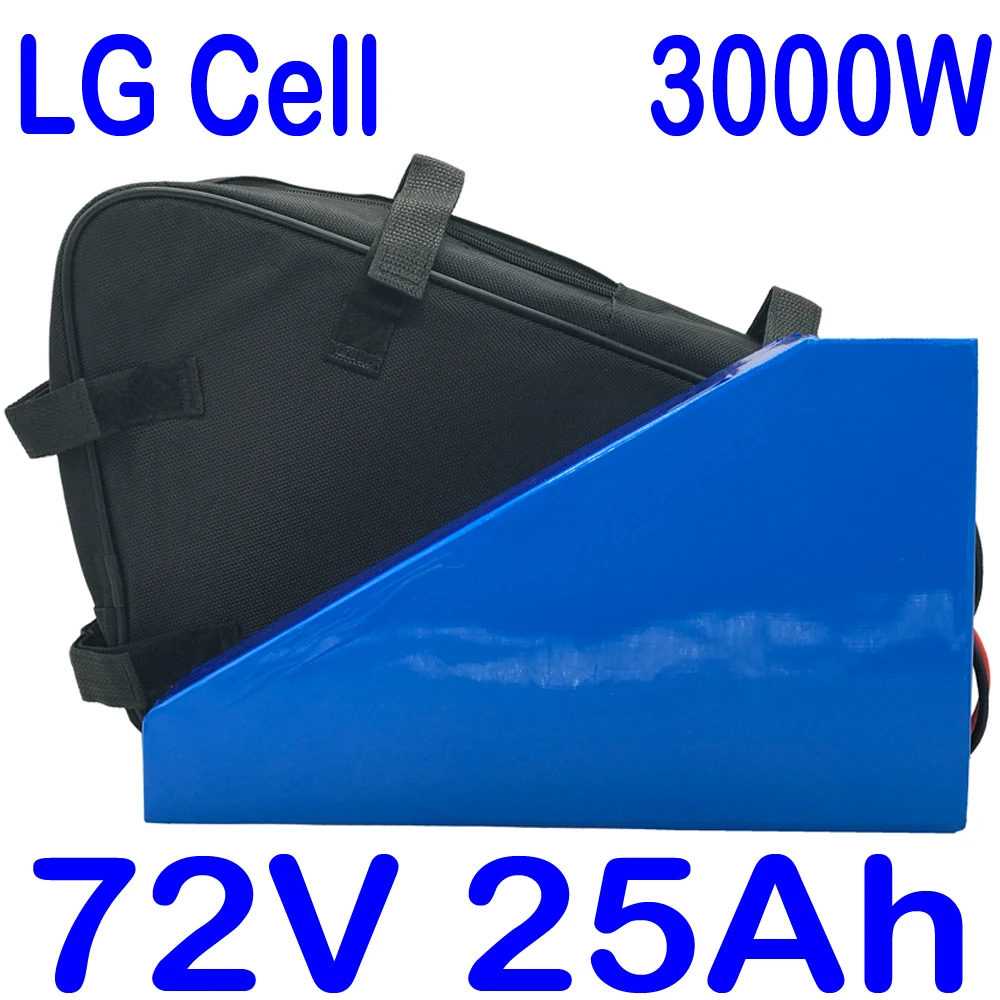 

72V 15Ah 17Ah 20Ah 25AH Electric Bike Lithium Battery Use LG Cell for 72V 1000W 2000W 3000W ebike Scooter Motor with 84V Charger