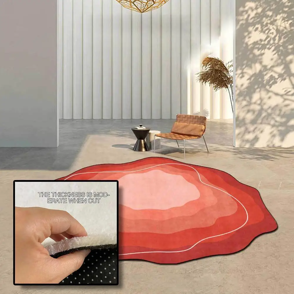 

Rugs And Carpets For Home Living Room Simple Irregular Bedroom Decoration Area Rug Gray Blue Green Soft Plush Floor Mat Washable