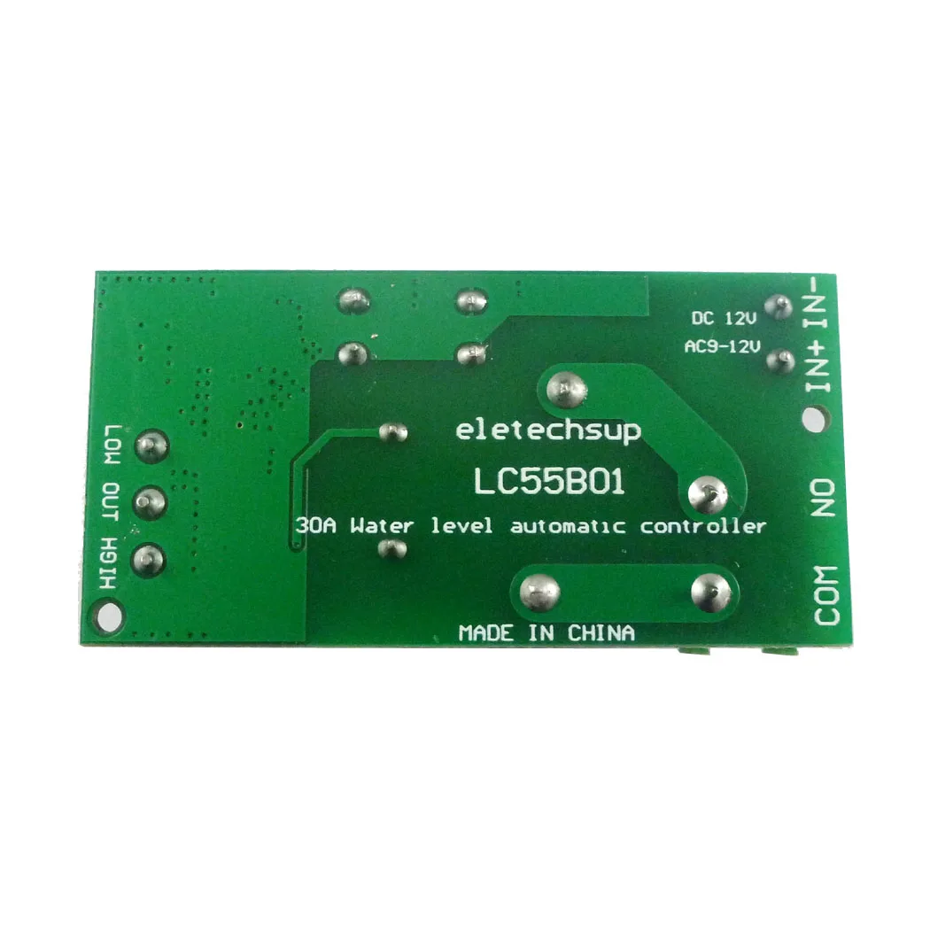 

30A High Power 12V Water Level Automatic Controller Liquid Sensor Switch Solenoid valve Motor Pump automatic control Relay Board