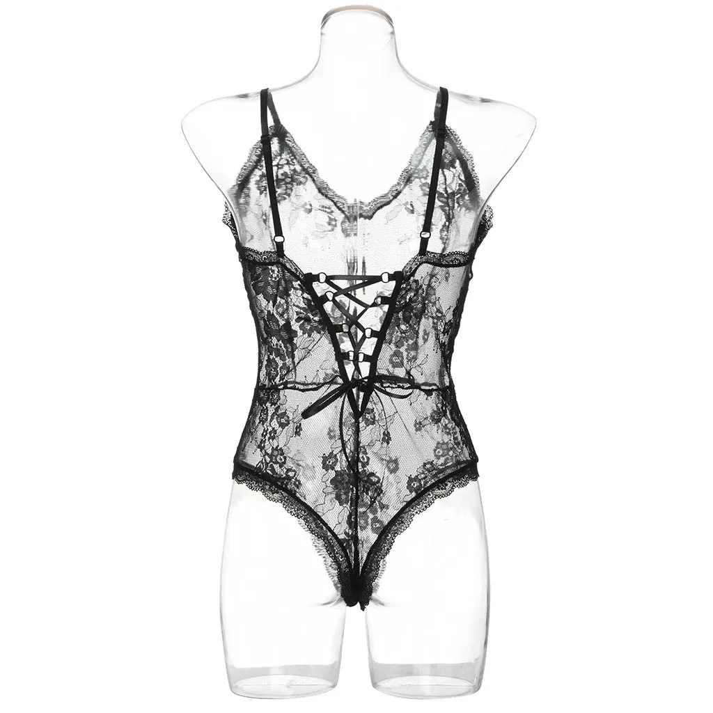Плюс Размеры пижамы, женская ночная одежда Сисси Babydoll нижнее бельё для девочек Для женщин сексуальное, Эротическое белье для девочек кружевное платье с v-образным вырезом, одежда для сна, ночная одежда