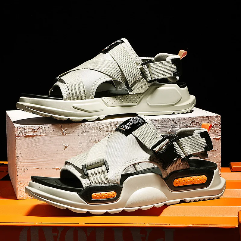 

Summer New Sandals Men Platform Beach Shoes Casual Half-drag Sandals Over-foot Sports Shoes Wading Shoes Hiking Sandals