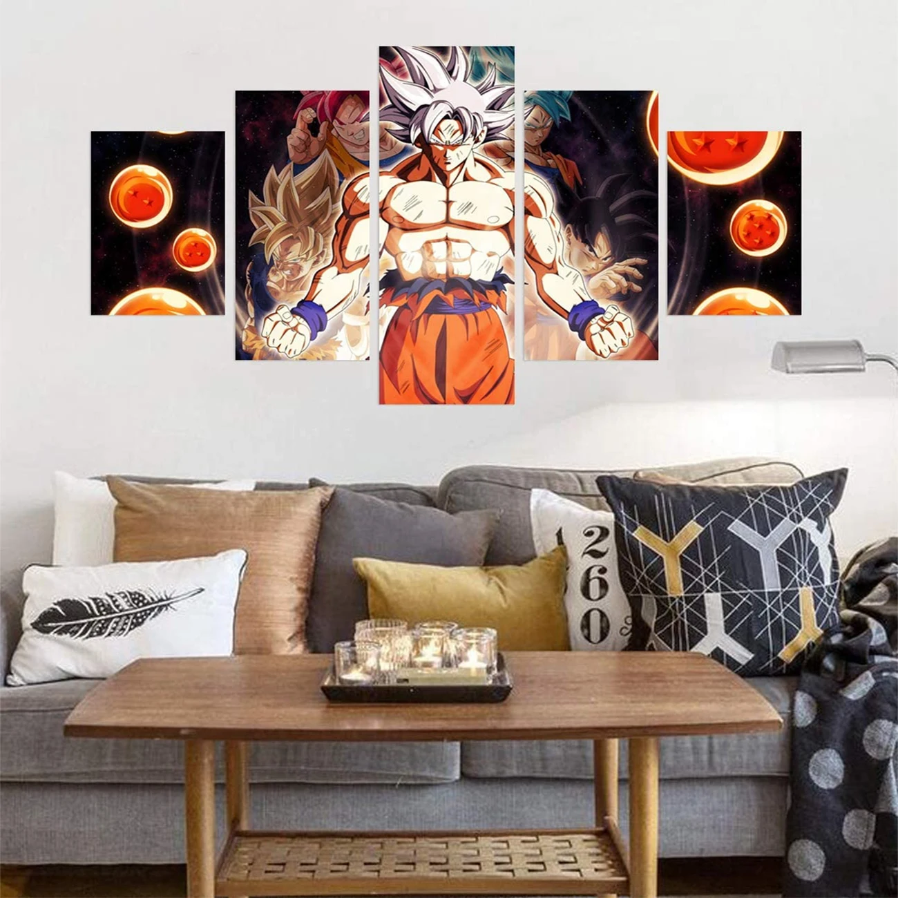 

No Framed Canvas 5 Panel Anime Figure Gift Ultra Modular Wall Art Posters Pictures Paintings Home Decor Living Room Decoration