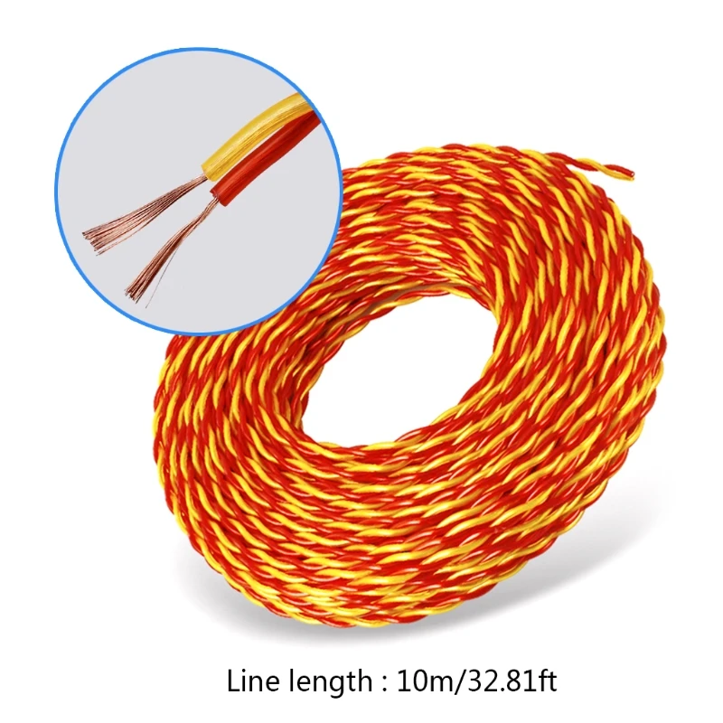 

RVS провод, 2-контактный огнестойкий кабель, шнур питания, электрический удлинитель, силовой кабель, многоцелевой домашний электрический