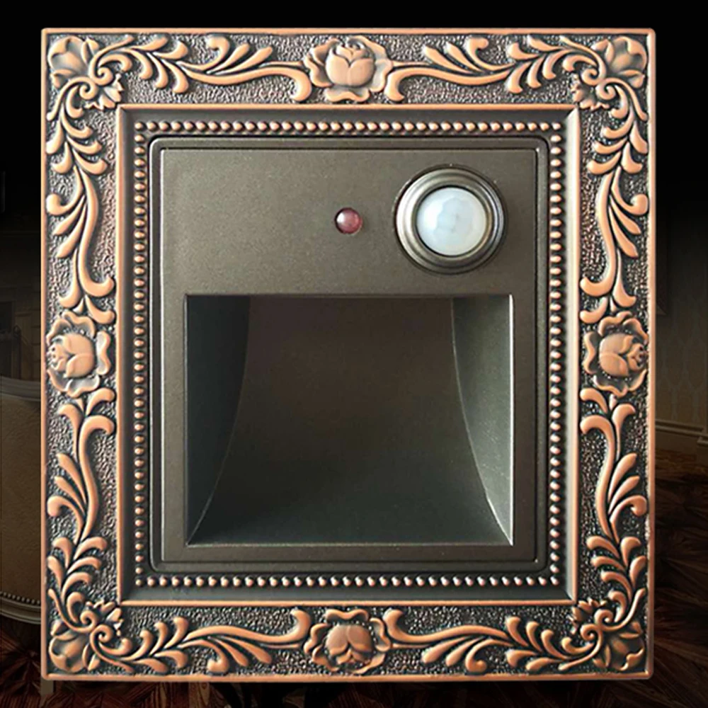 Лестничный светильник настенный светодиодный 3W ступенчатая лампа Настенная +