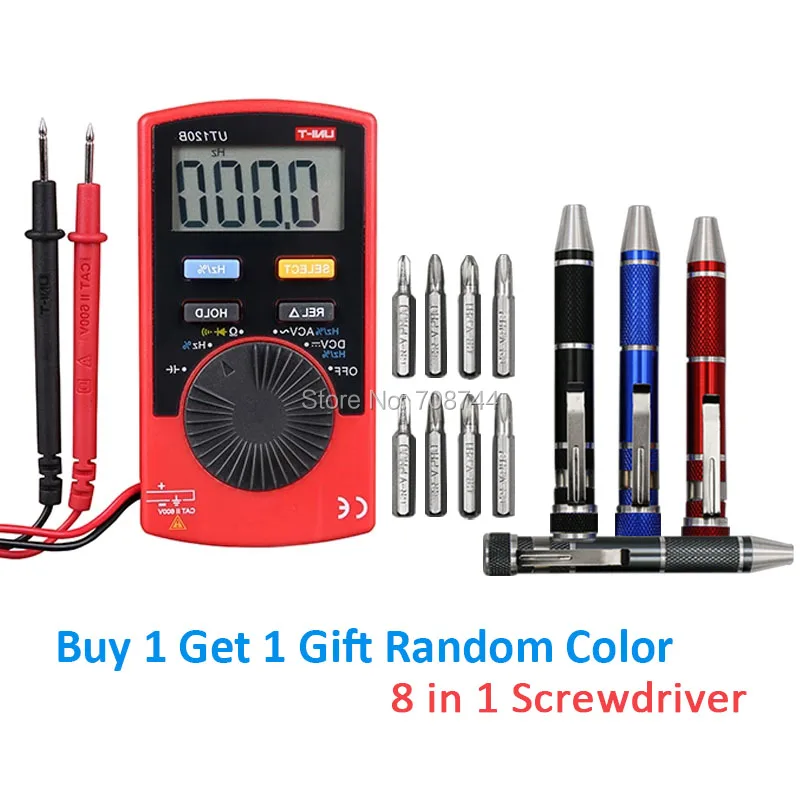 Φ UT120B тестер частоты с автоматическим диапазоном цифровой карманный мультиметр