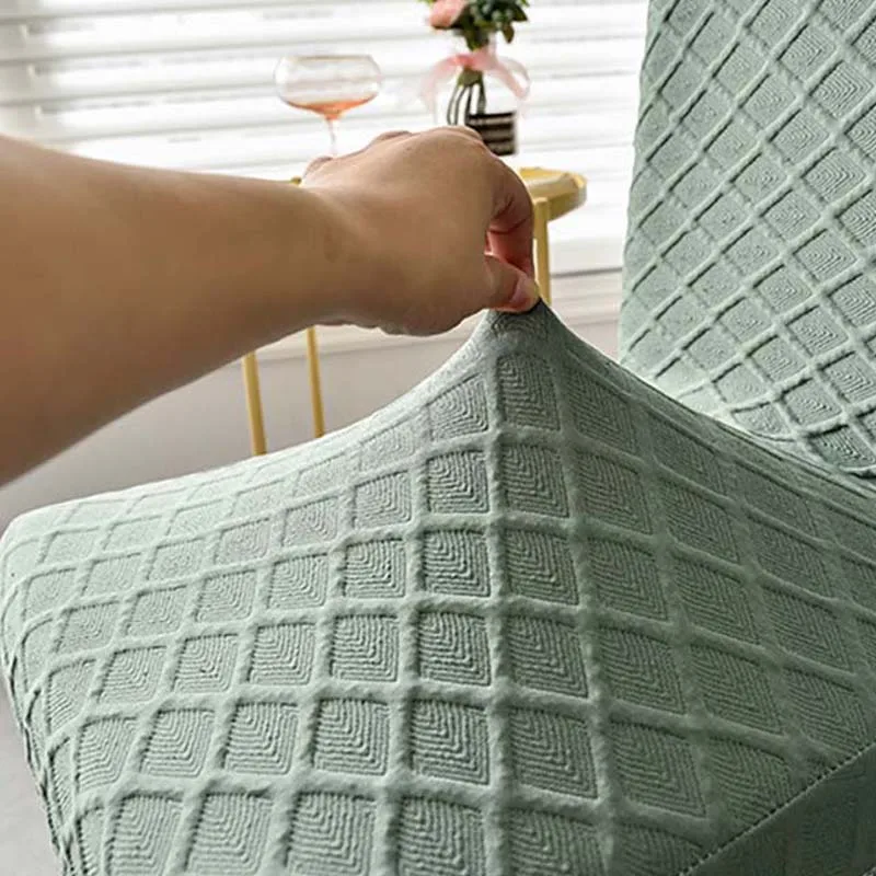 1/4/6 pcs Jacquard Plain Dining Chair Cover Spandex Elastic Slipcover Case Stretch for Wedding Hotel Banquet | Дом и сад