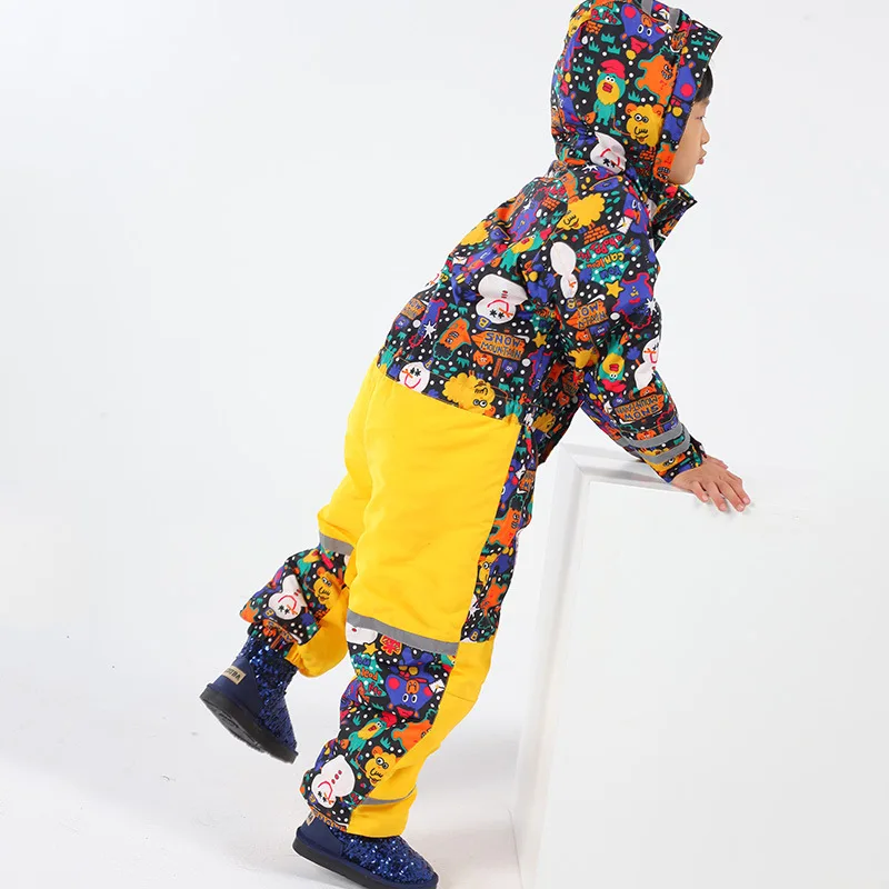 Лыжный костюм для девочек и мальчиков костюмы сноуборда Детский