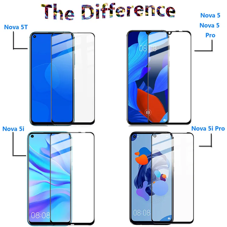 Imak 9H анти-всплеск защитное стекло на huawei nova 5T 5 5i Pro Полное покрытие закаленное защитное стекло для экрана для nova 5i 5 pro