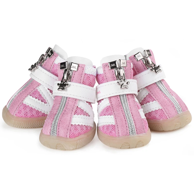 

Simple Dog Sneakers Shoes Comfortable Warm Non Slip Outdoor Running Pet Shoes Velcro Strap Mesh Fabric Soft Soles Dogs Boots