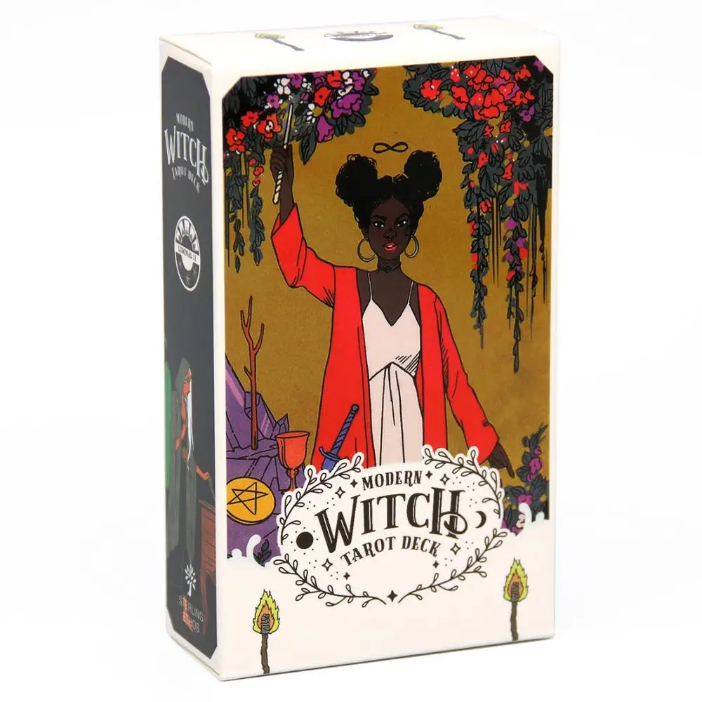 

Playing Cards Game The Modern Witch Tarot 78pcs Card Deck Paperback by Lisa Sterle Divination Game