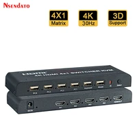 4k 30hz hdmi kvm switcher 4x1 support usb keyboard mouse switch 4 in 1 out hdmi kvm switch for pc computer to tv hdtv projector