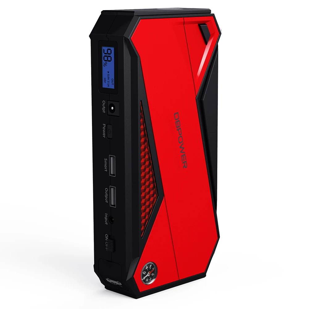 

Jump starter Automobile emergency power supply Portability Intelligent portable charger LCD screen LED lamp compass