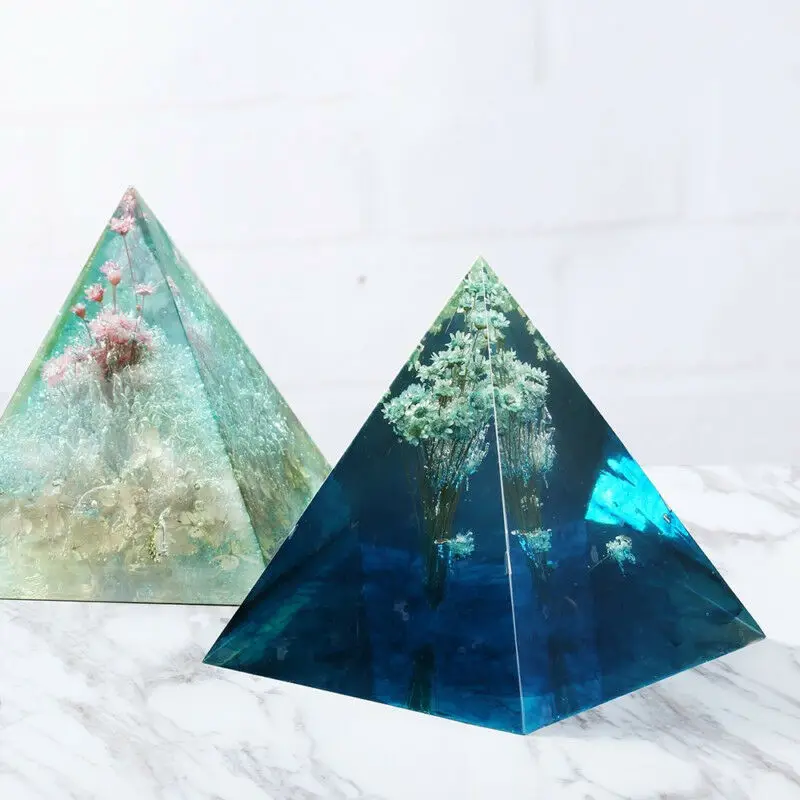 

1PCS transparent pyramid silicone mold resin decoration craft jewelry making mold epoxy resin mold