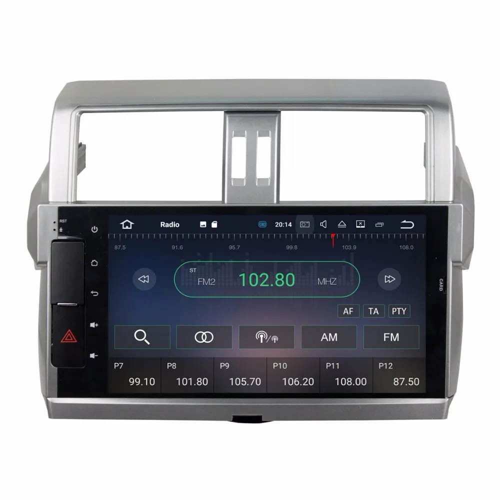 10 1 Octa Core Android 9 0 автомобильный радиоприемник DVD GPS для Toyota Prado 150 Land Cruiser 2010 2017