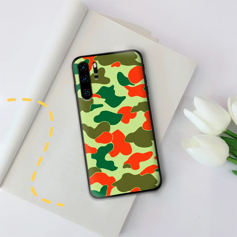 Мягкий силиконовый чехол с камуфляжным узором для huawei P30 Lite Pro P Smart 2016 2019 P8 P9 P10 P20 TPU