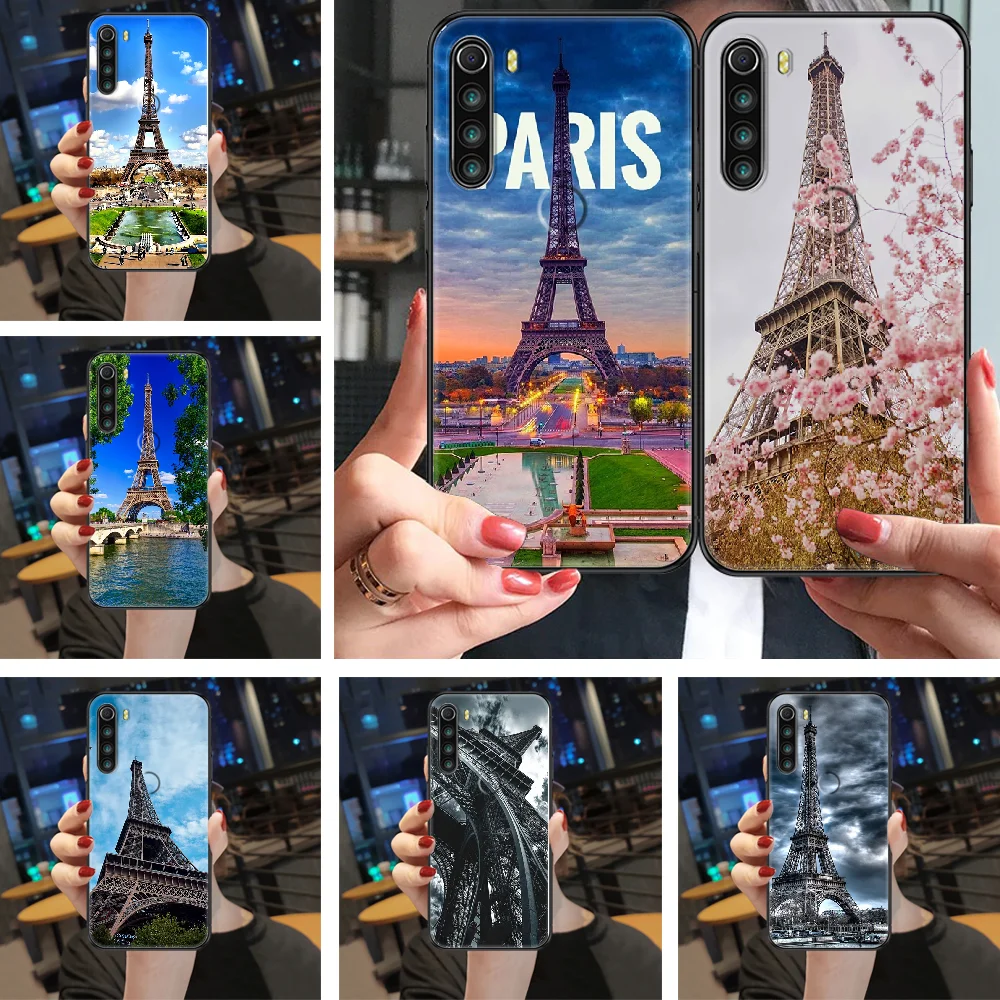 

France Paris Eiffel Tower Phone case For Xiaomi Redmi Note 7 7A 8 8T 9 9A 9S 10 K30 Pro Ultra black pretty funda 3D hoesjes art