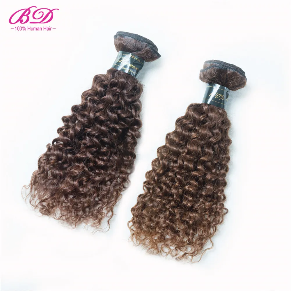 BD Hair кудрявые натуральные человеческие волосы желтые волнистые пучки 3 шт./лот