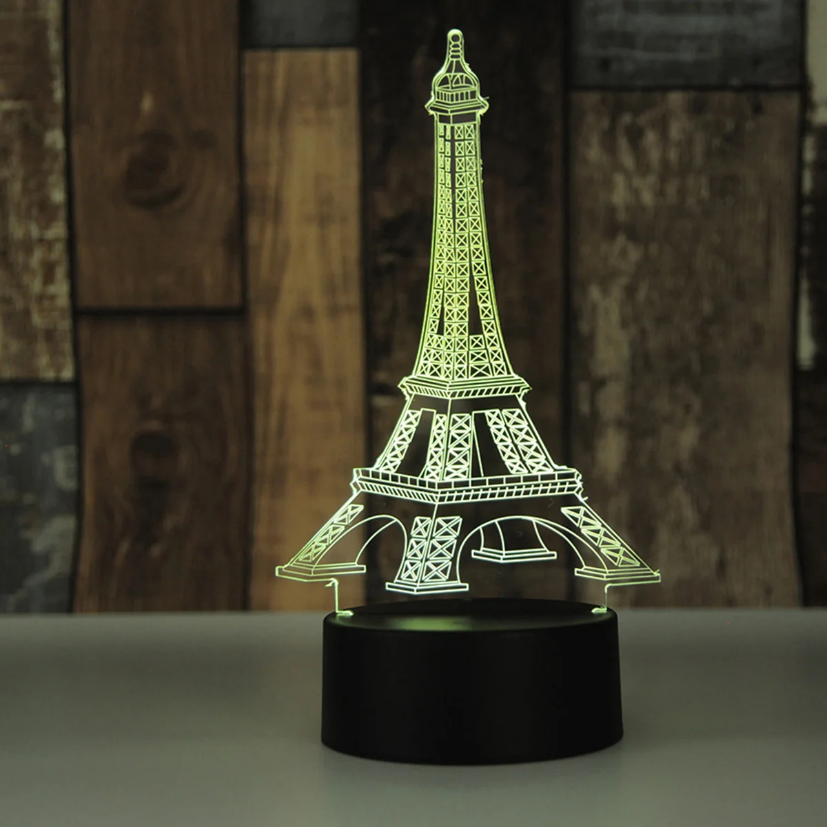 

Ночник с 3D изображением Эйфелевой башни, украшение для стола, спальни, светодиодная лампа, модный акриловый сенсорный светсветильник льник,...