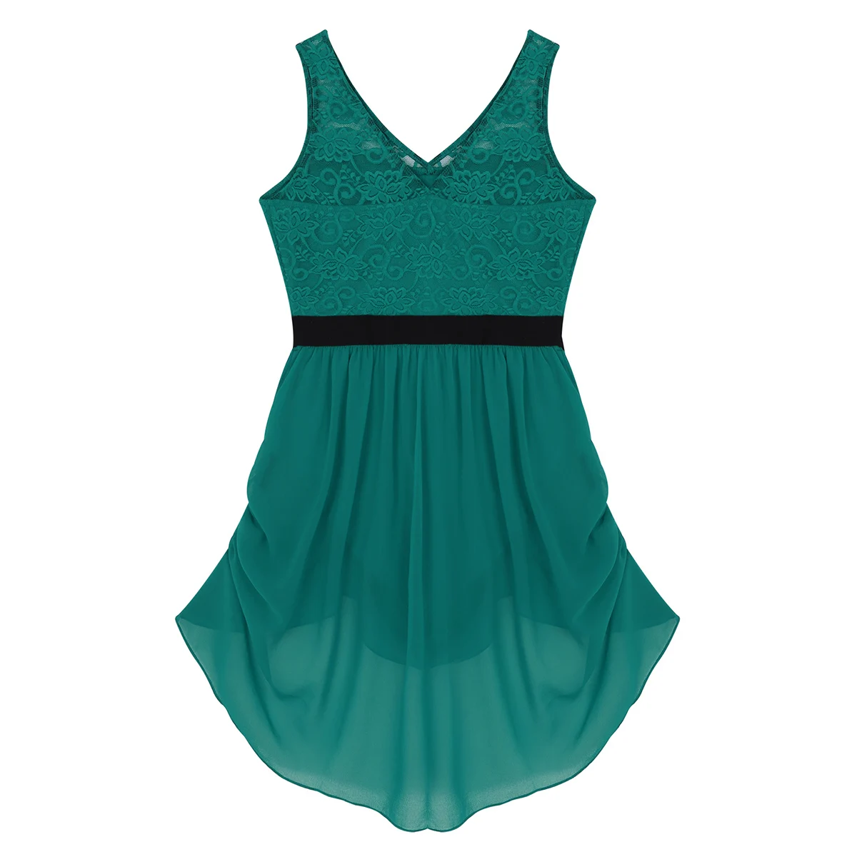 2020 женское платье без рукавов с цветочным кружевным лифом асимметричное