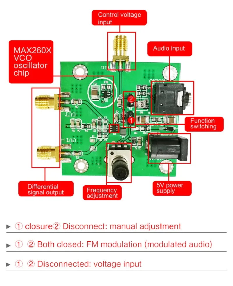 MAX2605 VCO модуль передатчика РЧ чип FM передача низкофазный шум