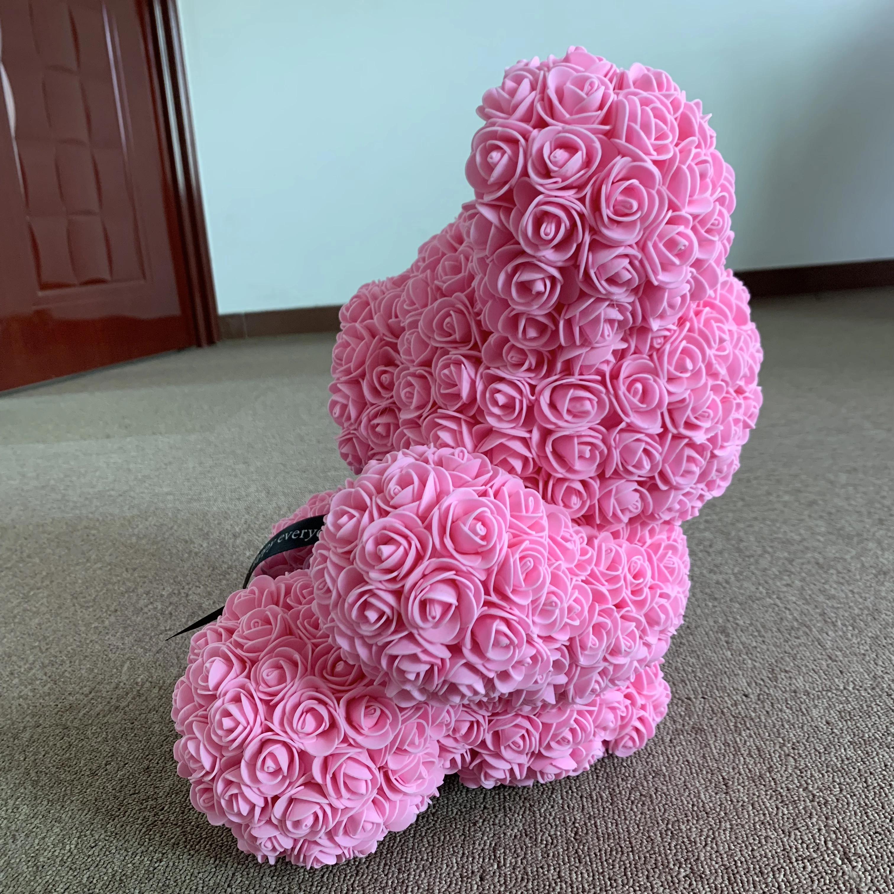 Новый розовый медведь мыло цветок Бесплатная доставка День Святого Валентина