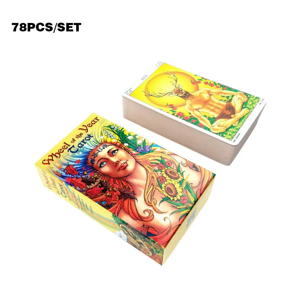 Настольная игра 78-card Wheel Of The Year Read Fate Tarot Card для личного использования