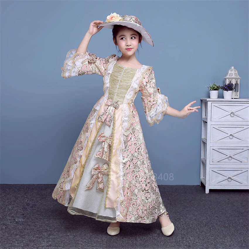 Платье принцессы средневекового дворца костюм для косплея вечеринки детей