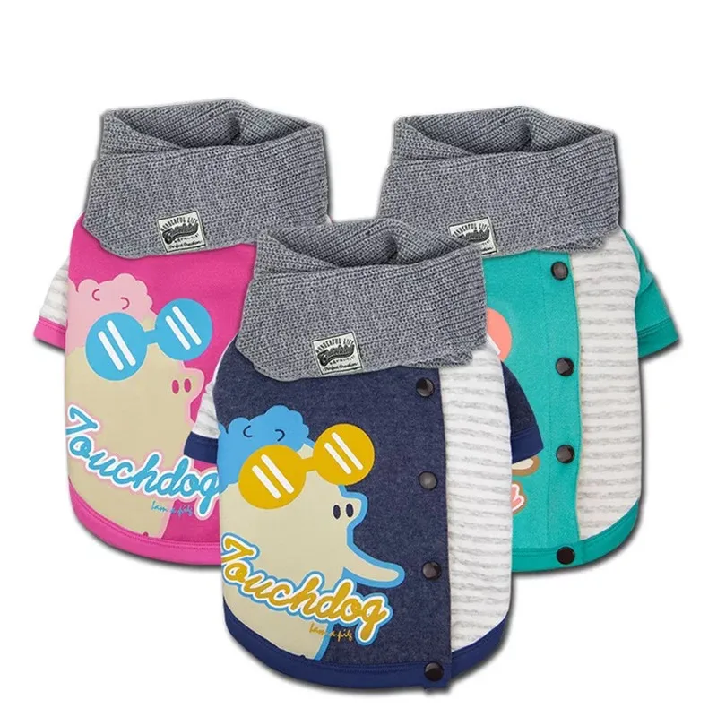 

Осенне-зимняя одежда для собак, детская свинка, наряд с шарфом для сохранения тепла