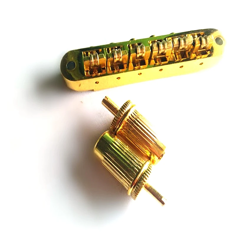 Роликовый гитарный мост латунный роликовый Регулируемый седло Tune O Matic цинковый