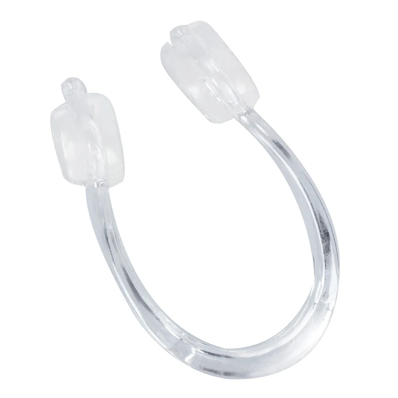 

Clear Wht Silicone Earplug + Nose Clip Set for Swimming