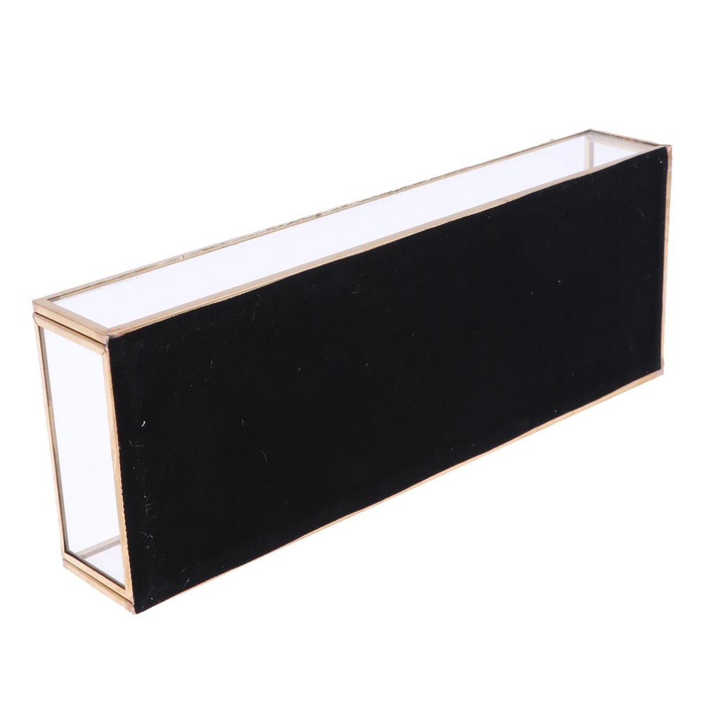 Геометрический стеклянный ювелирный поднос держатель для макияжа Органайзер