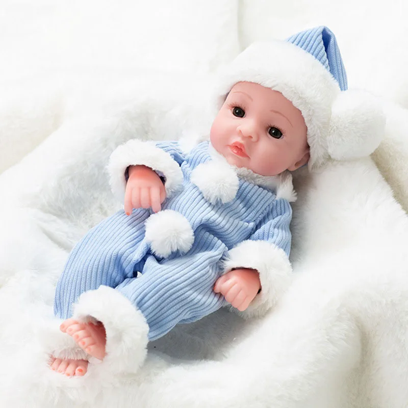 Милая силиконовая Мягкая кукла для новорожденного 30 см имитирующая ребенка Playmate