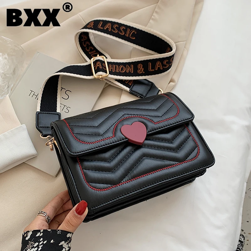 

[BXX] Woman New Small Square Lingge Embroidery Thread PU Leather All-match Crossbody Shoulder Bag Fashion Autumn 2021 GF0302