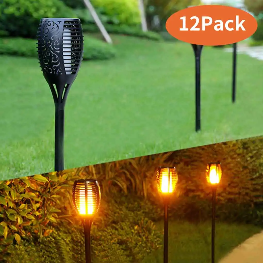 

Solar Flame Light Outdoor Flickering Lamp Dancing Light Waterproof Landscape Night Light Garden Light Lawn Patio Path
