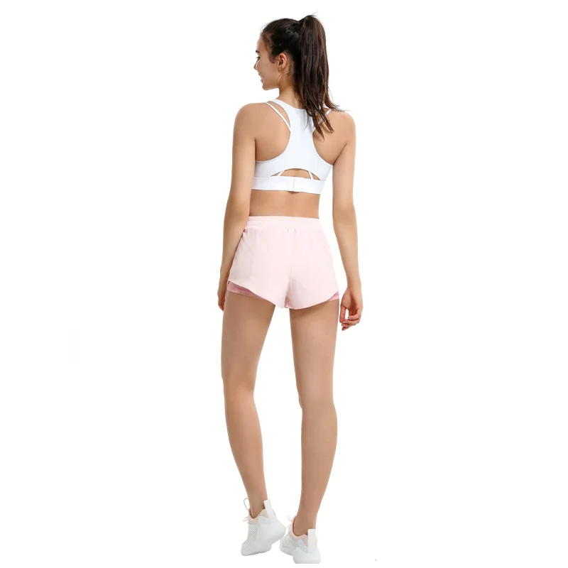 

Loose sports shorts female fake two-piece running fitness anti-aircraft leisure breathable yoga shorts