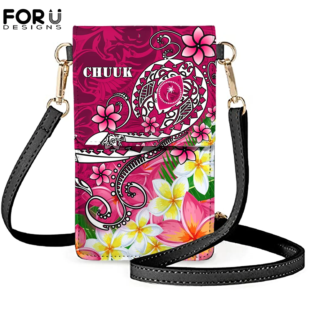 

Модные женские сумки-мессенджеры FORUDESIGNS с карманом для телефона, повседневные дамские сумочки с принтом в виде черепахи из Полинезии и плюм...