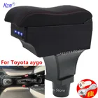 Подлокотник для Toyota aygo, центральный контейнер для хранения с USB-интерфейсом для Toyota aygo
