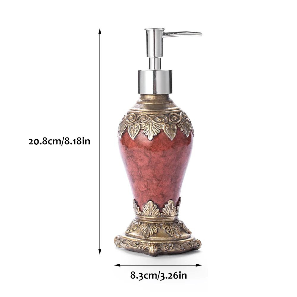

300ML Retro Gel Press Bottle For Soap Pump Clear Bottle Travel Shower Gel Foam Pump Bottle Bathroom Shower Dispenser Container
