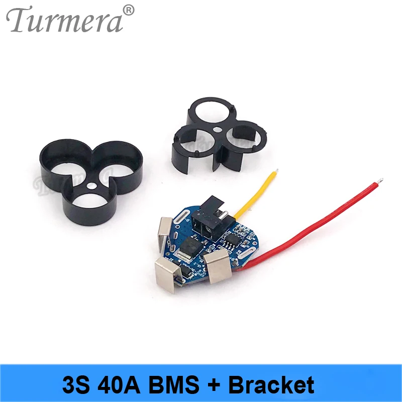 Отвертка Turmera 3S 12 В 10 8 в чехол для аккумулятора с 18650 скобами 40A BMS доска Шура