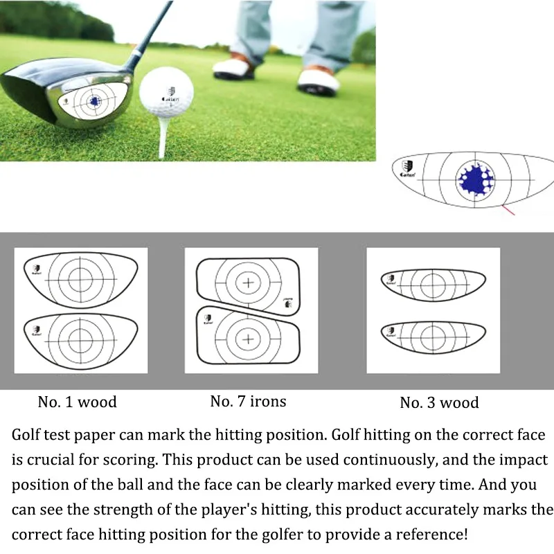

10pcs/set Golf Target Golf Impact Labels Target Sticker Tape Golf Impact Tape Golf Training Aids New