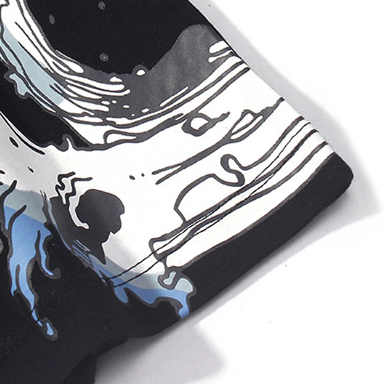 Футболка мужская оверсайз с коротким рукавом уличная одежда в стиле хип-хоп и