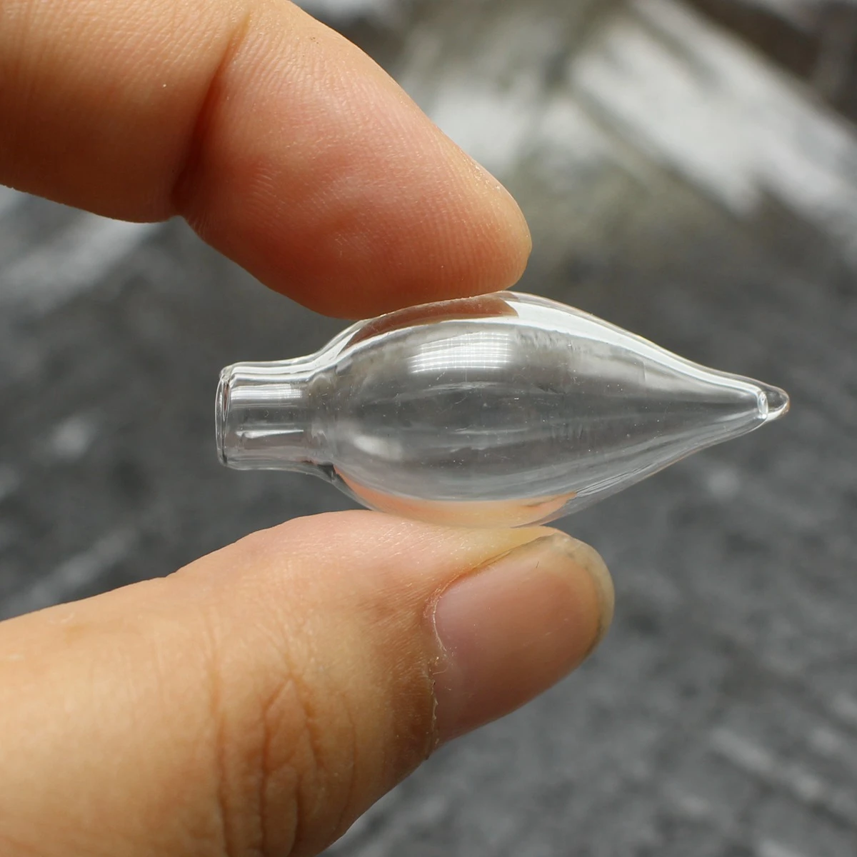 2 Sets Clear Empty 3D Teardrop Glass Bottle Vials Charm Pendants 16X38mm Memory Locket | Украшения и аксессуары