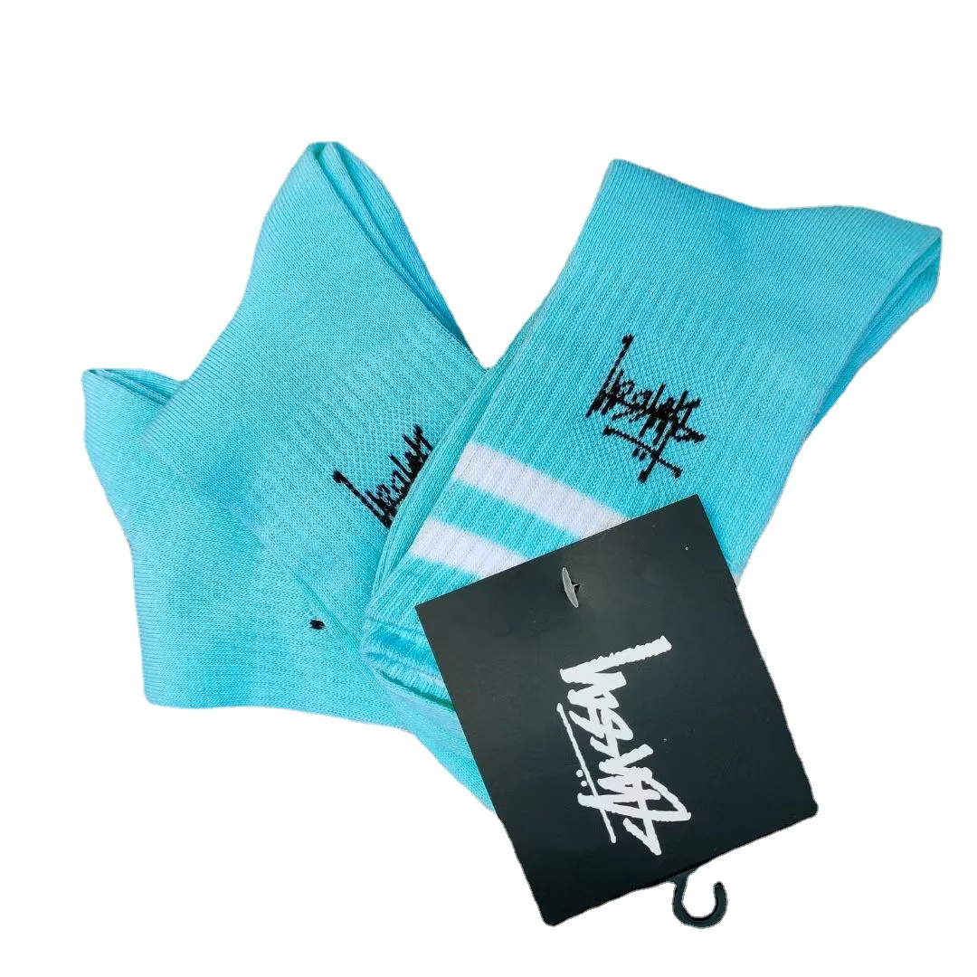 

New stussy designer socks Designer color socks Sport fashion striped socks
