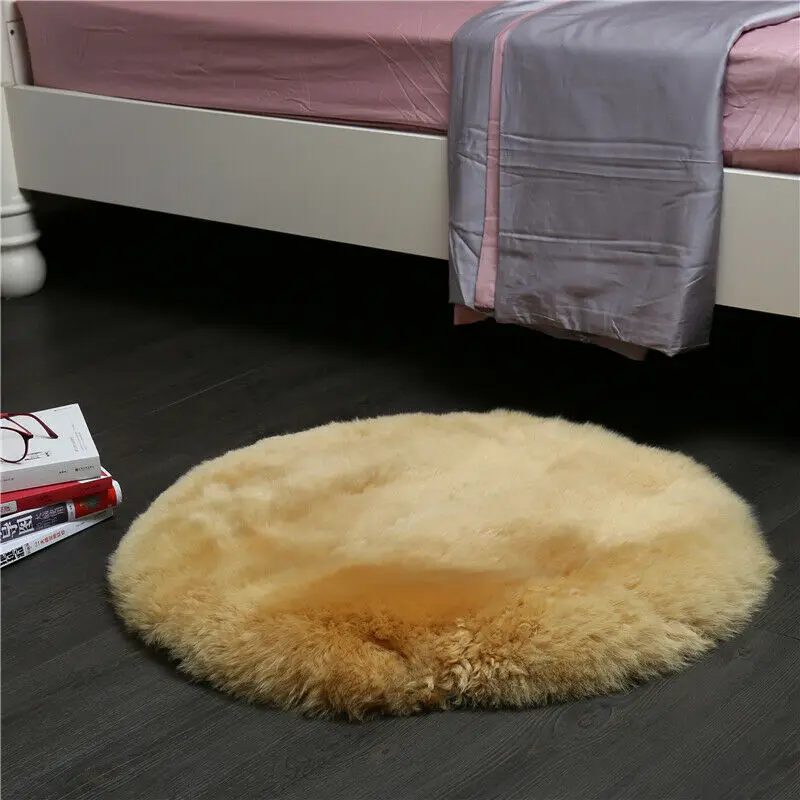 Ворсистый коврик искусственные шерстяные коврики домашний декоративный 5 цветов