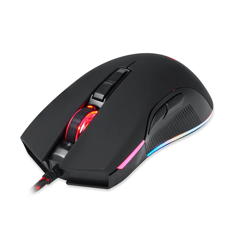 Motospeed V70 Проводная игровая мышь USB 12000 DPI геймерский компьютер RGB светодиодный